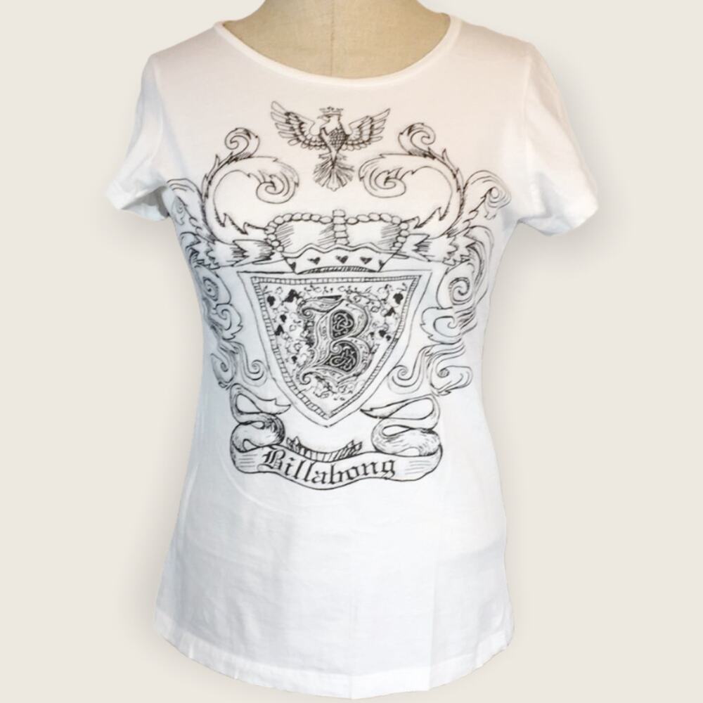 Billabong black and white T-shirt size large